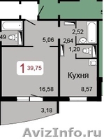 1-комн. Крайняя,4, 5/14П, 40м2, сдача лето 2012 СОБСТВЕННИК - Изображение #2, Объявление #453952
