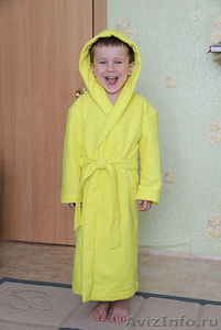 Детский махровый халат с капюшоном (100% хлопок) - Изображение #1, Объявление #245312