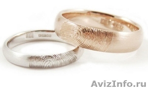 Ищете по-настоящему оригинальные обручальные кольца? Как насчет колец с отпечатк - Изображение #2, Объявление #387323