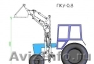 Погрузчик фронтальный ПКУ-0,8 для трактора Беларус 82.1 - Изображение #4, Объявление #739303