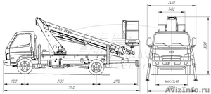 Автогидроподъемник телескопический АГП-18Т на шасси HD-78(4х2) - Изображение #5, Объявление #1116787